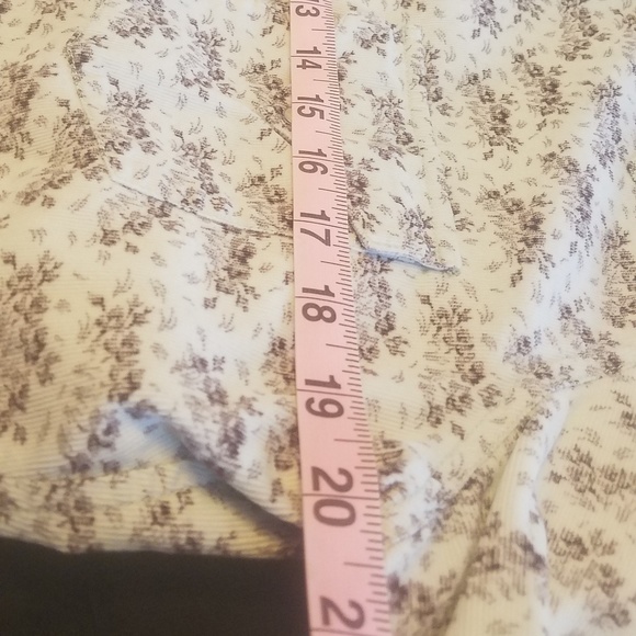 Ryan Micheal sz M vintage flower corduroy shirt - Picture 5 of 7